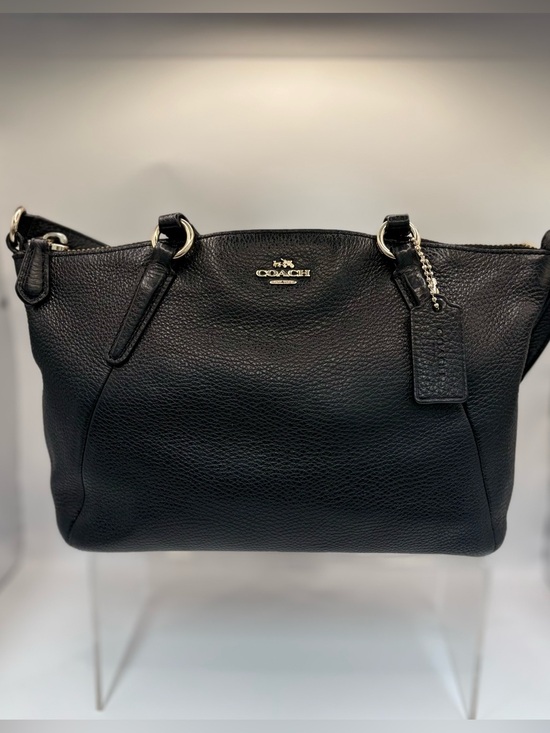 Coach Handbags - Coach Kelsey Small Black Leather Satchels